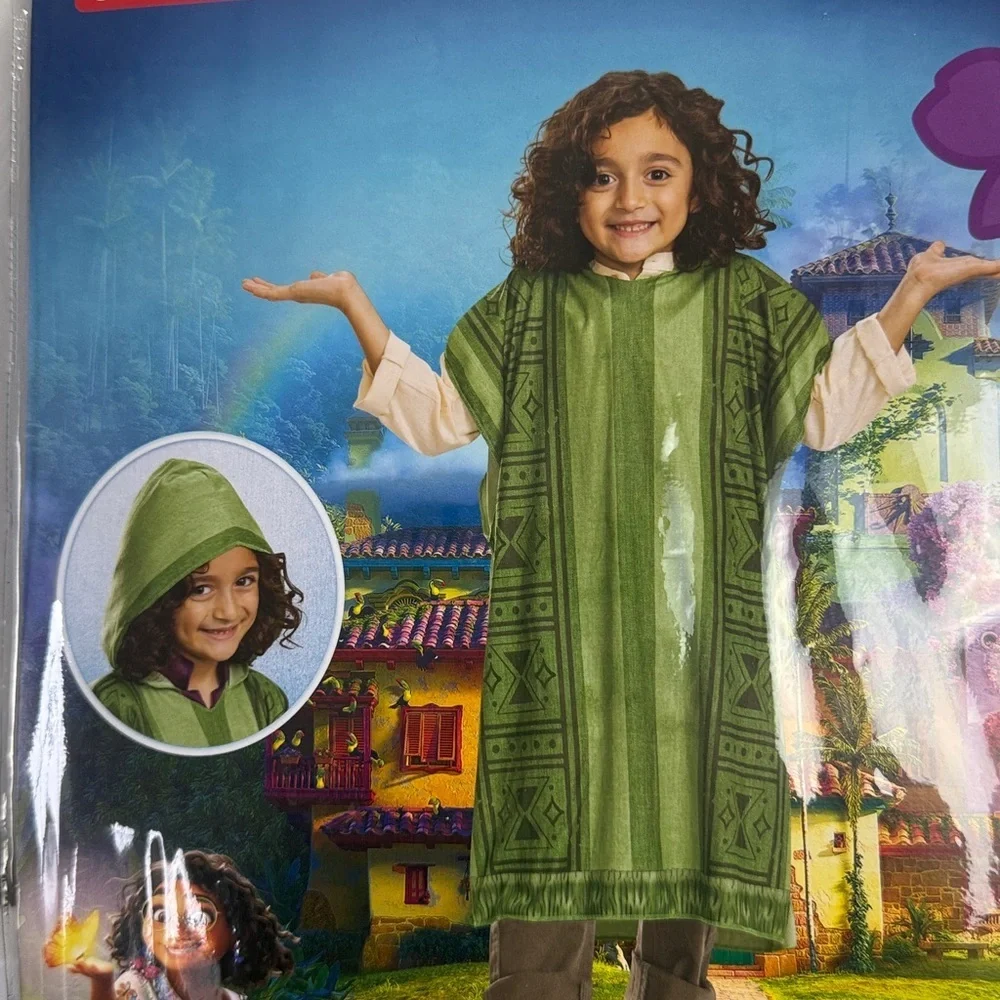 Disney Encanto Bruno Kids Costume - Olive Green size 4/6 Small - Picture 3 of 5